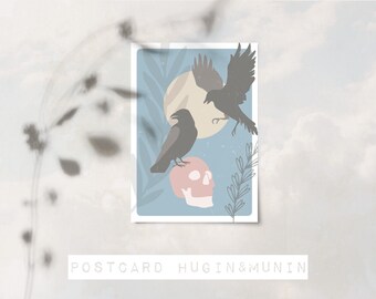 Hugin And Munin Etsy