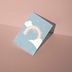 Arc-en-ciel, carte postale, carte postale imprimée de manière durable, motif magique