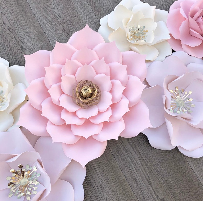 11pc Nursery Flowers Baby Girl Gift Decor and Baby Shower Etsy