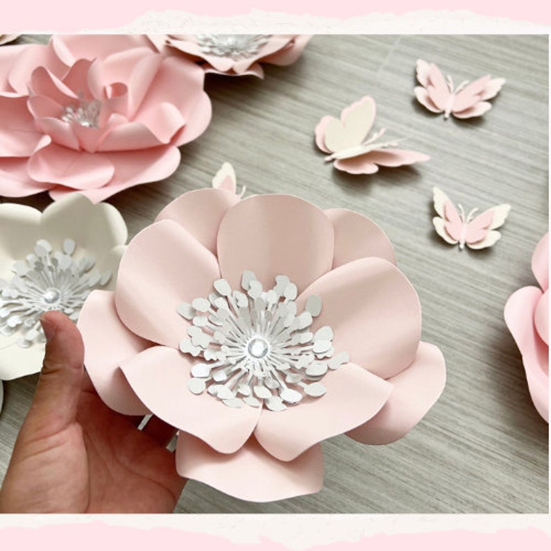 Nursery Flowers Wall Decor Baby Shower Gift Pregnancy Gift Etsy