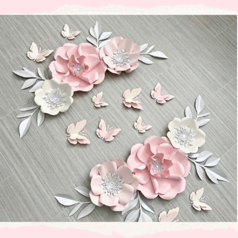 Nursery Flowers Wall Decor Baby Shower Gift Pregnancy Gift Etsy