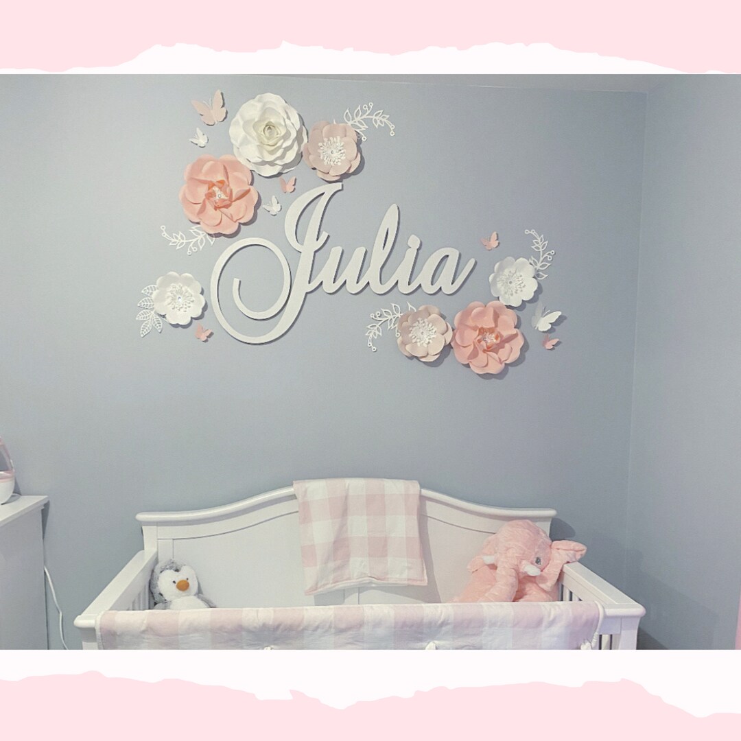 Paper Flowers Baby Girls Nursery Decor and Baby Shower Gift Etsy