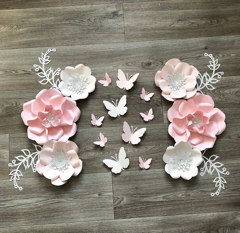Nursery Flowers Wall Decor Baby Shower Gift Pregnancy Gift Etsy