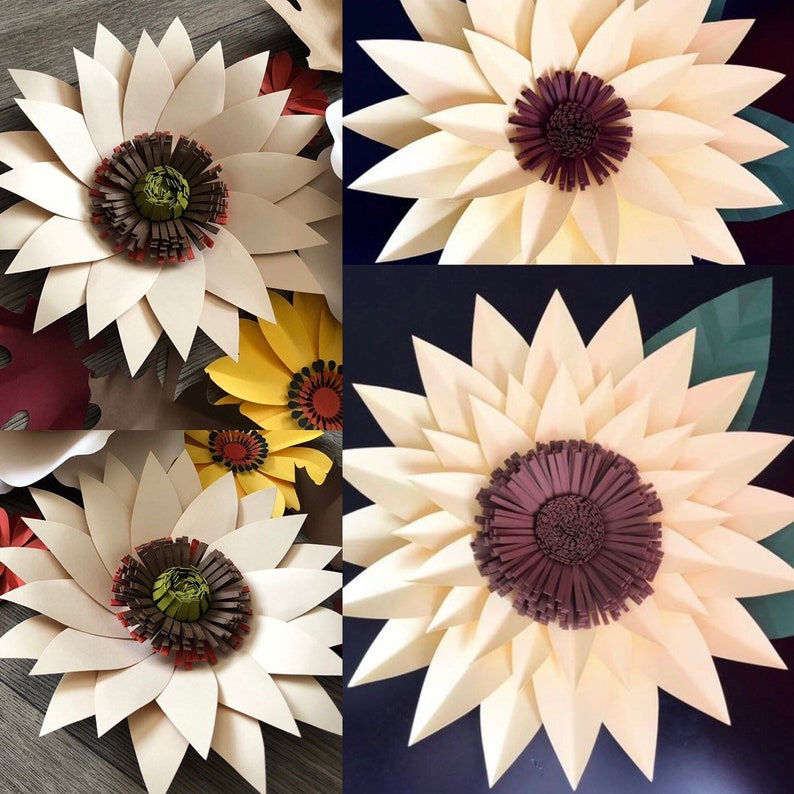 no-3-instant-download-pdf-paper-sunflower-template-paper-etsy