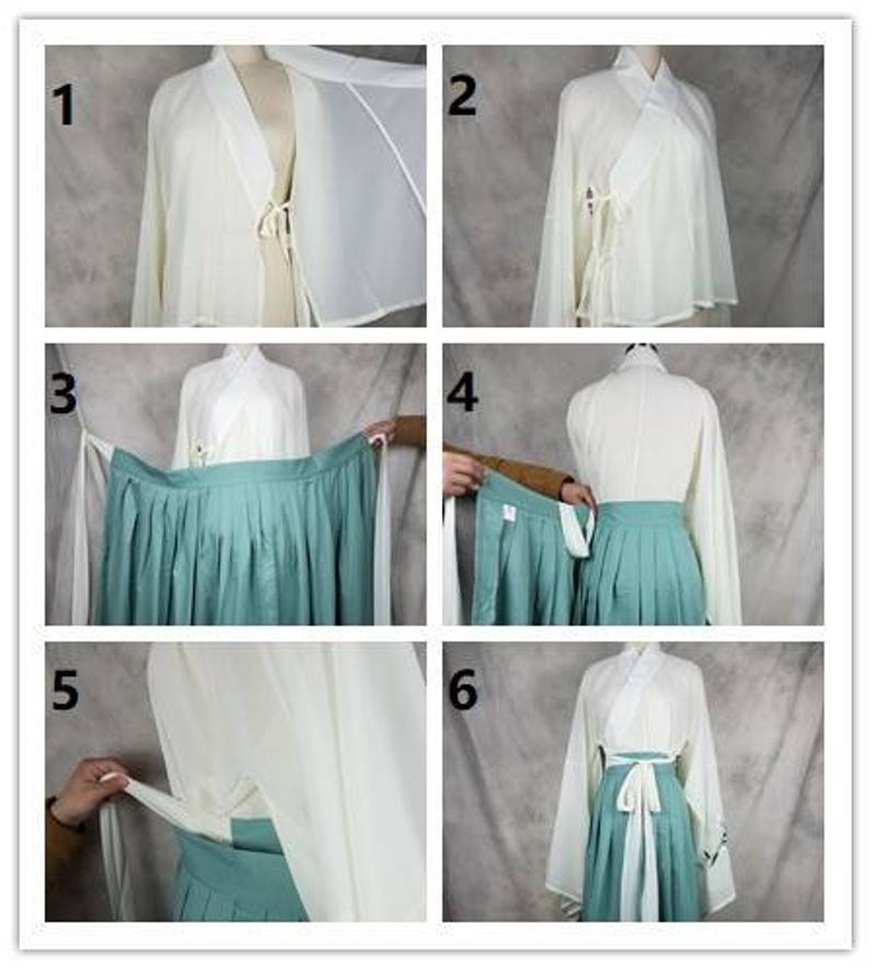 Hanfu Ancient Chinese Dress Crosscollar Belt Fitting Chinese Etsy
