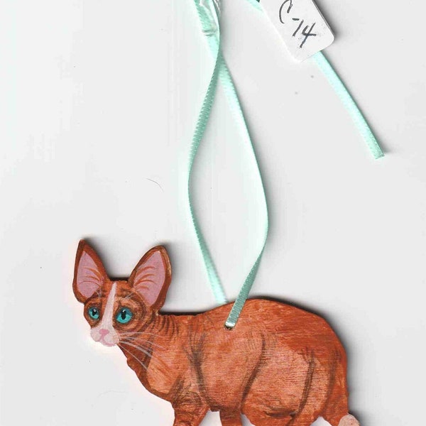Sphynx cat ornament