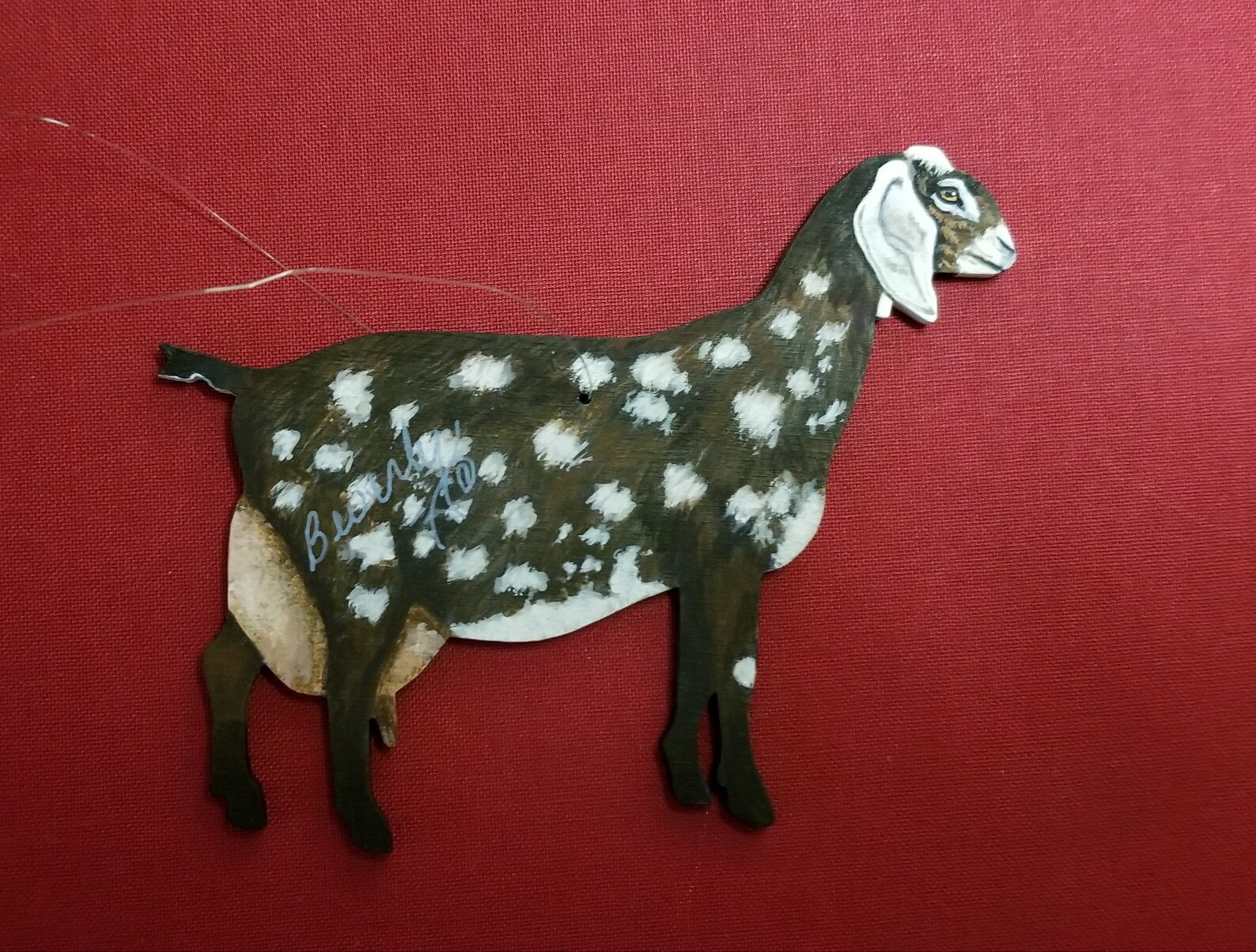 Nubian goat ornament adorable Nubian Goat gift Christmas Etsy