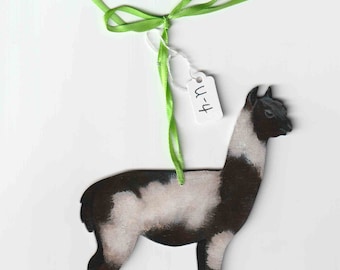 Alpaca ornament, unique Alpaca gift, Christmas gift, Alpaca lover gift, novelty gift, handmade in America