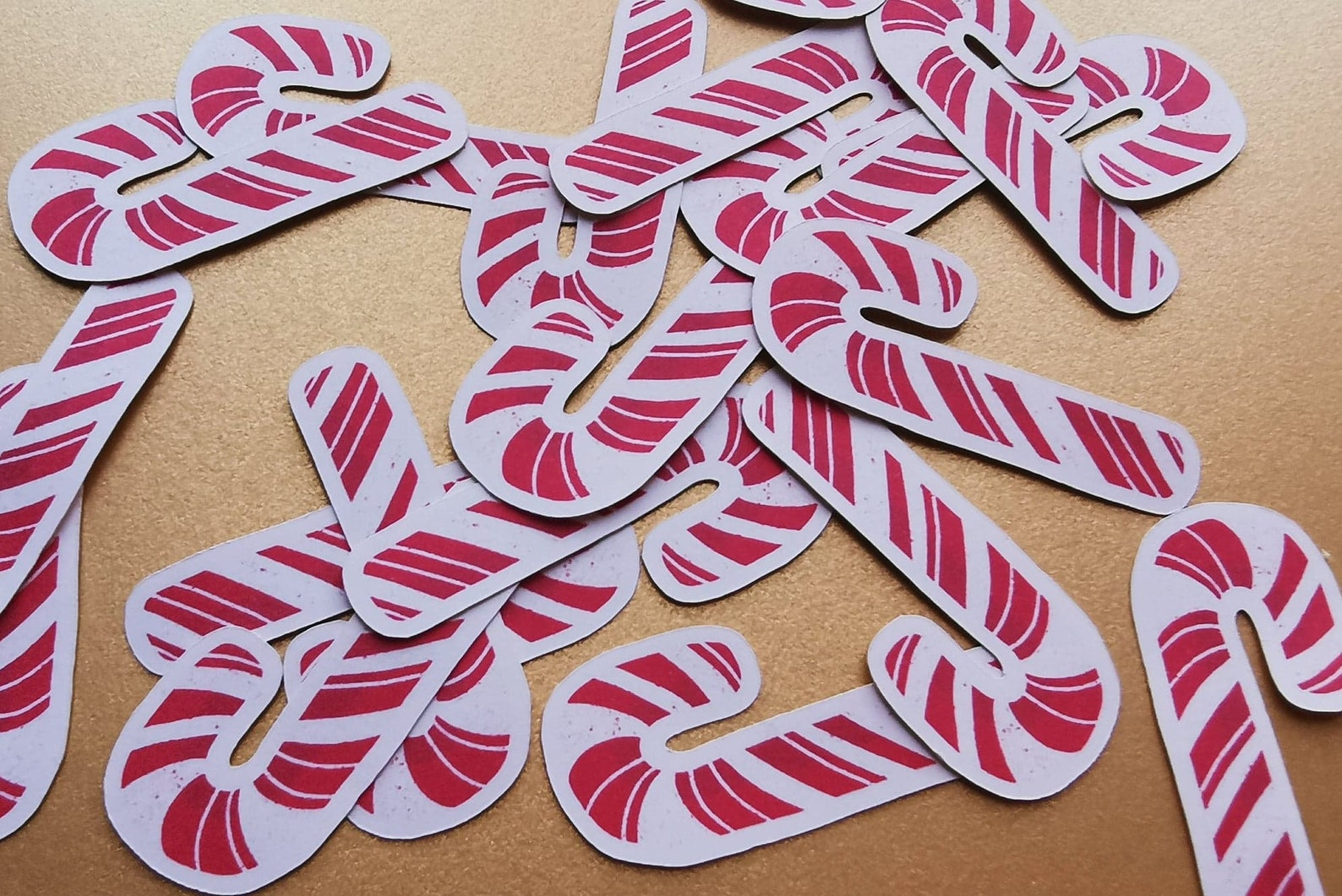 28 Pack Matte Candy Cane Sticker Set Xmas Stickers Christmas Etsy