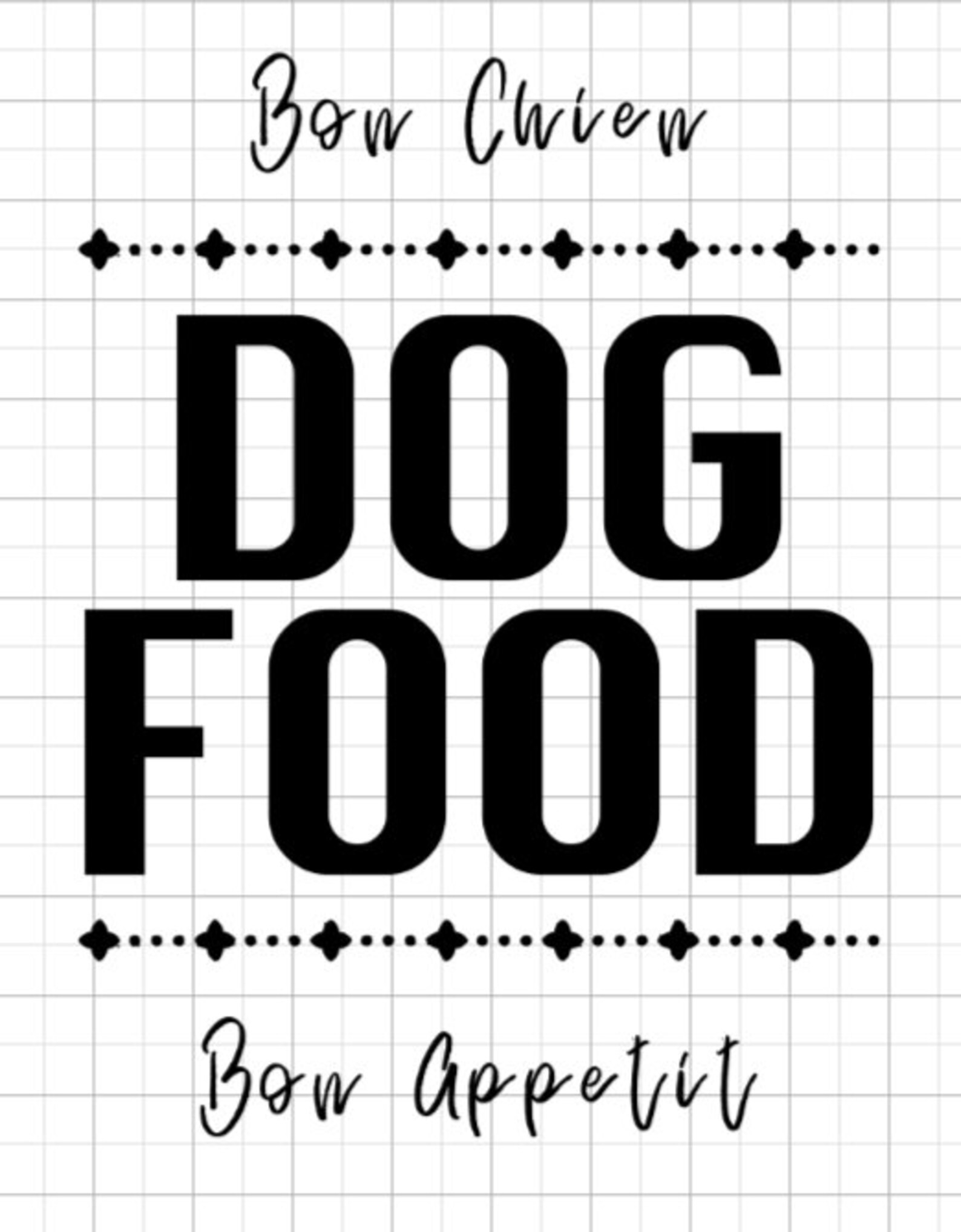 Dog Food Decal Dog Food Container Pet Treat Jar Pet Etsy