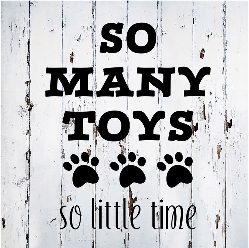 Dog Toy Decal Vinyl Decal Decal Only Vinyl Dog Toy Box Etsy