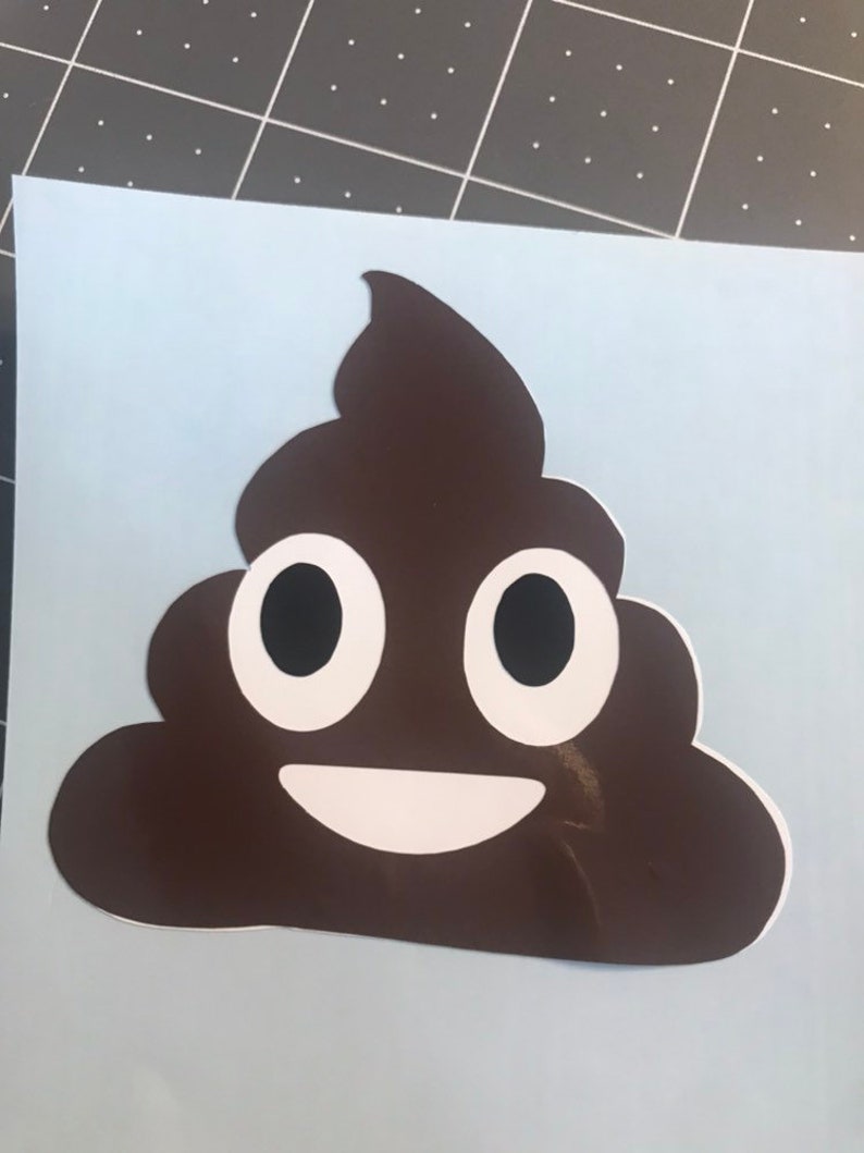 Poop Bag Holder Vinyl Sticker Vinyl Decal Poop Bag Emoji Holder Dog Poop Bags Pet Decor Mason Jar