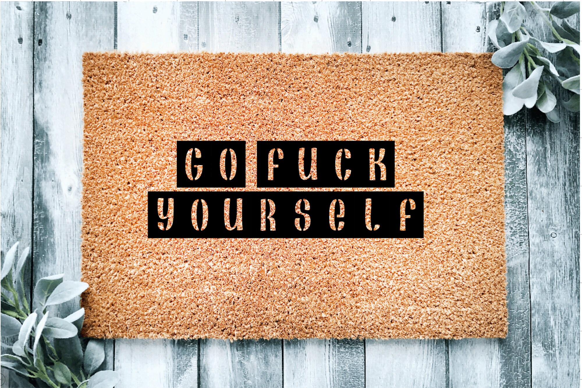 Go Fuck Yourself Doormat Welcome Home Coir Doormat - Etsy
