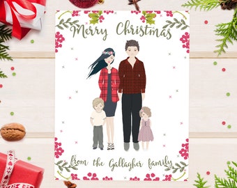 christmas cards etsy