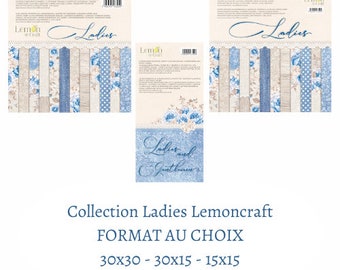 Bloc papier scrapbooking Ladies Lemoncraft, Format au choix