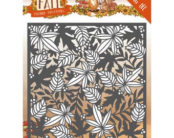 Matrice de découpe Autumn frame Yvonne Creations, Scrapbooking die fabulous fall, dies découpe automne, dies cadre, 13x13 cm // Scrapbooking