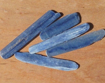 Disthène, Kyanite ou Cyanite, pierres gemmes brutes et naturelles, 11 g, pour fabrication bijoux, collection ou lithothérapie