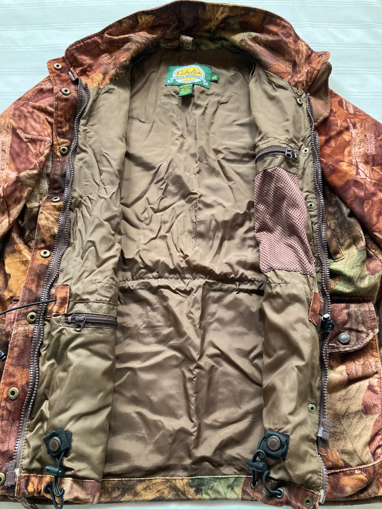 Cabelas duck hunting jacket womens size small. Nice used Etsy