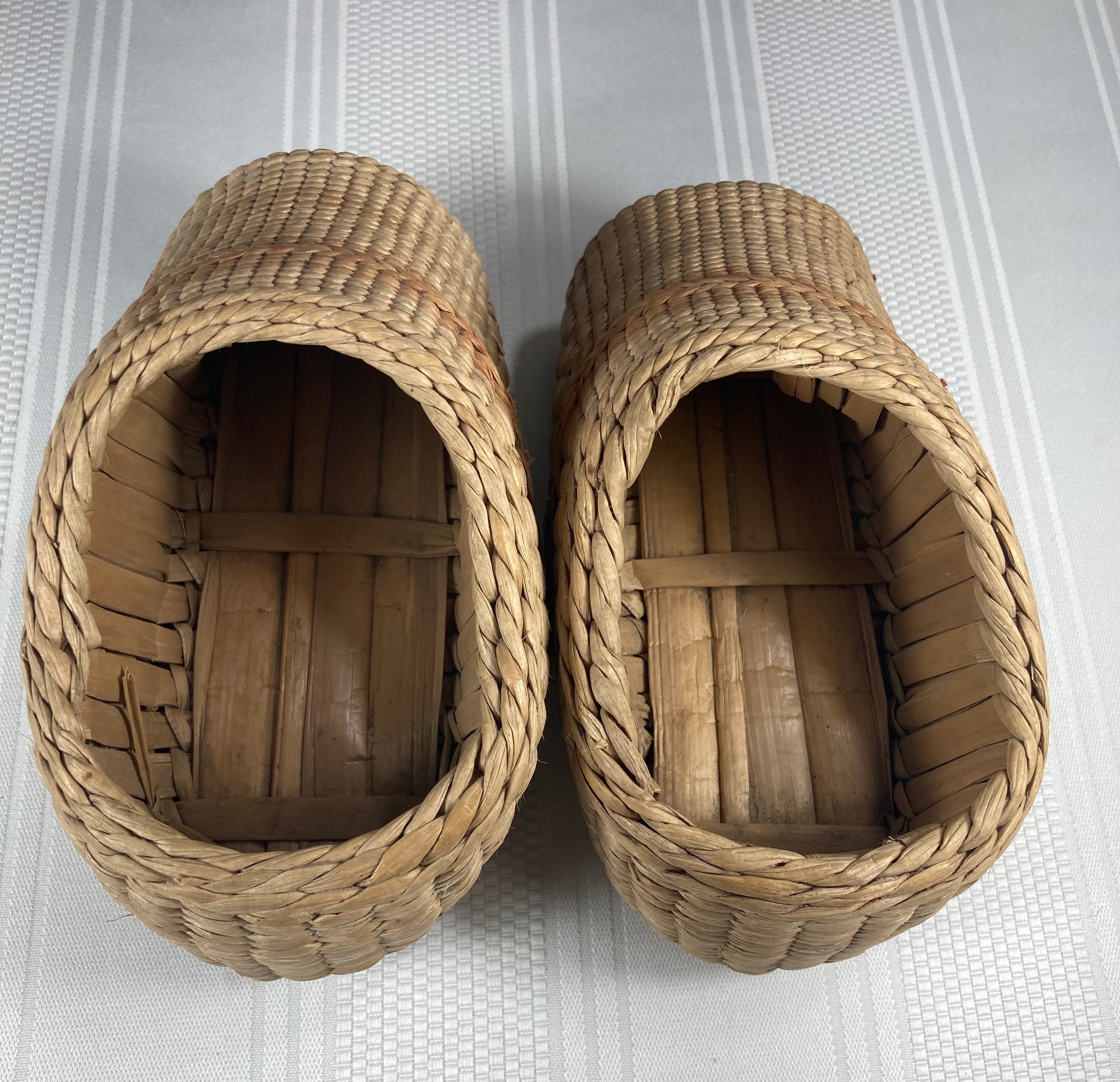 Vintage Chinese Childs Rice Farmers Shoes. Handwoven Braided - Etsy UK