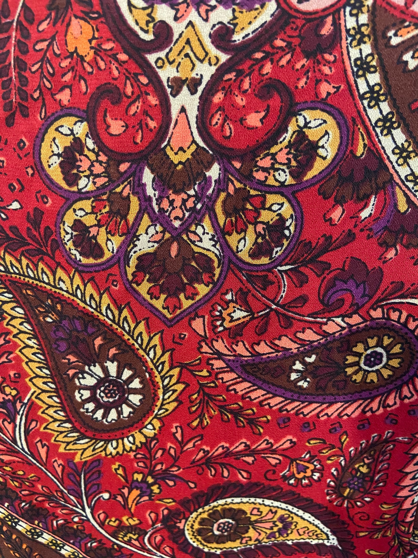 Vintage Paisley Print Skirt Set Etsy UK