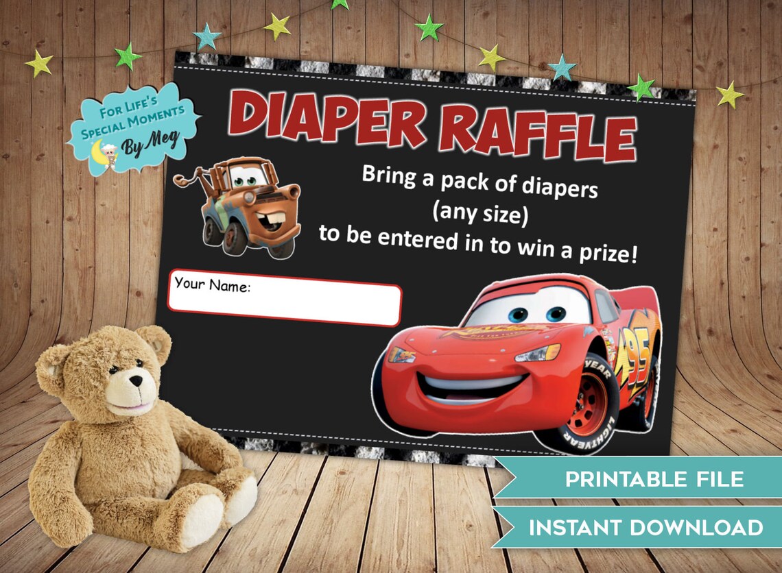 Disney Cars Baby Shower Invitations It's a Boy Baby Etsy