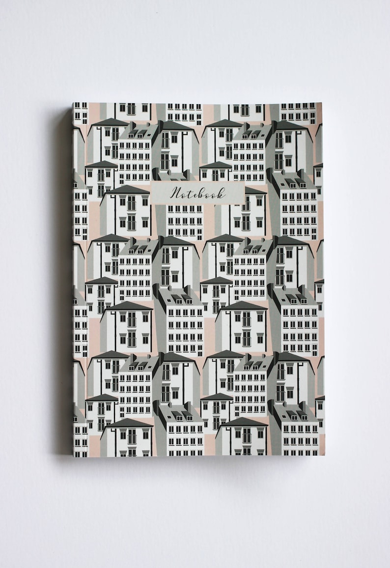 Pink Architecture Lined Notebook