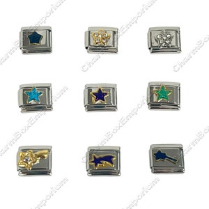 Italian Charms Your Choice 9mm for Italian Charm Bracelet Charm for adding and Making Link Modular Bracelets Charms You Choose