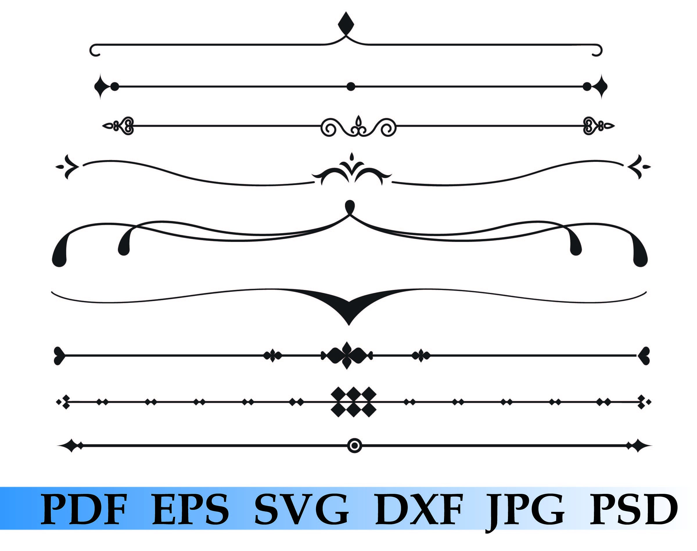 Download Free Svg Ornament Floral Dividers File For Cricut ...