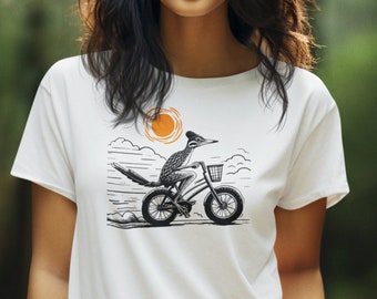 Retro Roadrunner Fahrrad-T-Shirt | lustiges Radsport-Shirt | Superweiches T-Shirt