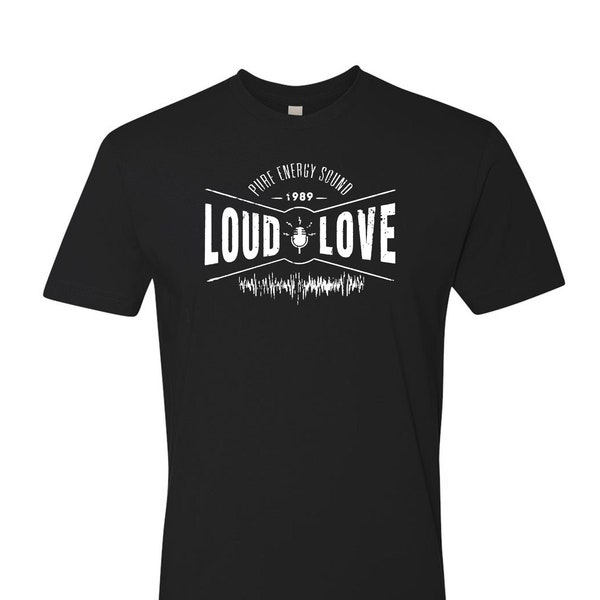 Loud Love - Vintage Gefühl super weiches Neuheit T-Shirt - Louder Than Love