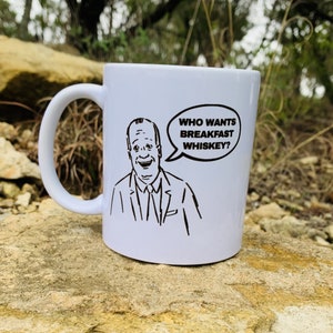 Who Wants Breakfast Whiskey? - Funny Coffee Mug | Buck Strickland