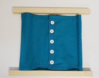 Montessori Button Dressing Frame - Toddlers Montessori Practical Life Learning Materials - DF101