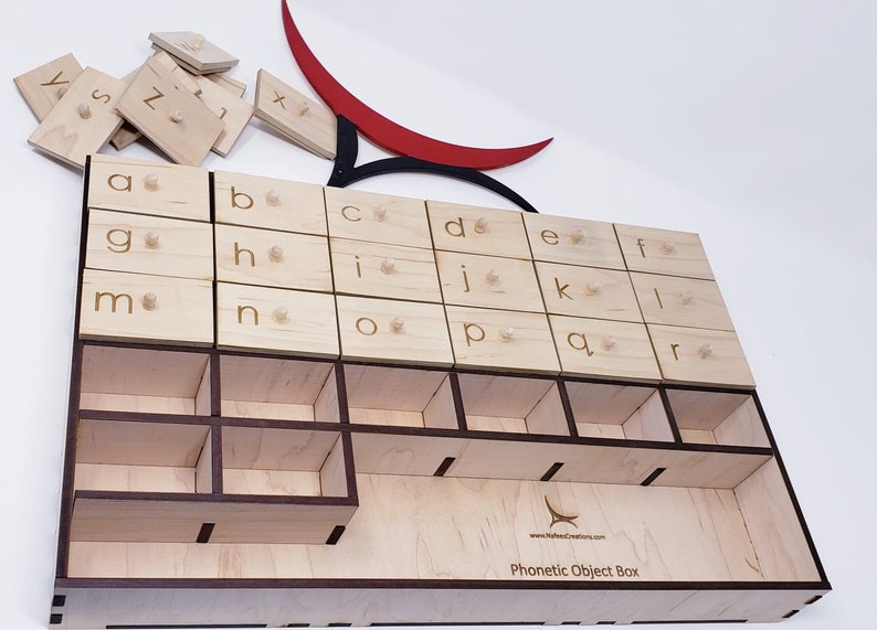 Phonetic object box montessori based objects sorting box etsy