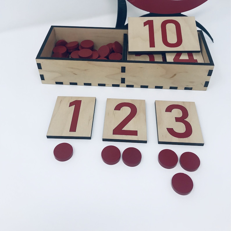 montessori number cards and counters montessori materials