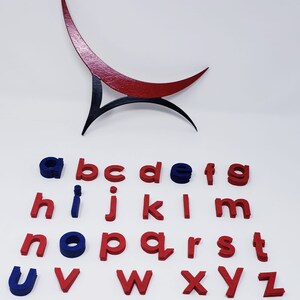 Montessori Movable Alphabet Movable Alphabet, Lowercase OR Uppercase Letters Early Childhood English image 10