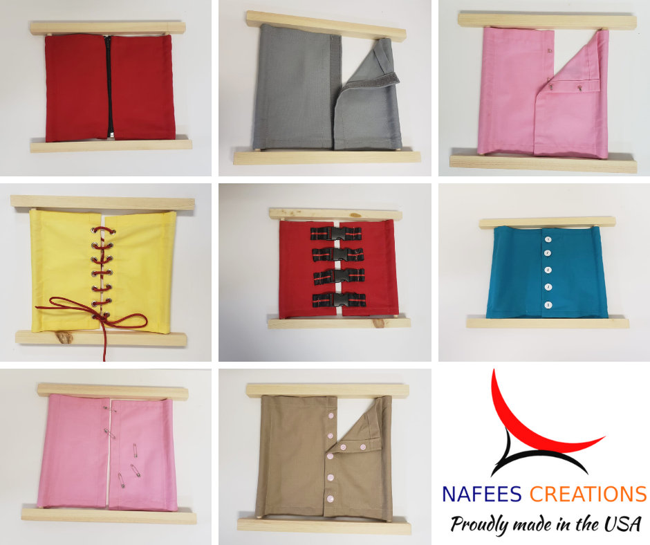 Montessori Dressing Frames for Toddlers Practical Life Etsy España