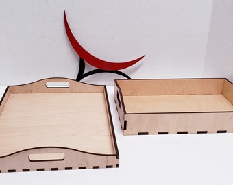 Custom Montessori Activity Tray - Sorting Tray - Wooden Work Tray - Montessori Practical Life Tray - AT103