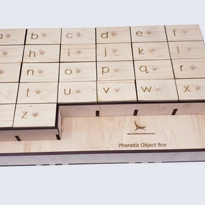 Phonetic Object Box - Montessori Based Objects Sorting Box - BOX ONLY
