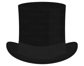 Top Hat Clipart Etsy
