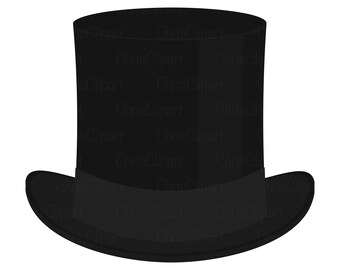 Top Hat Clipart Etsy