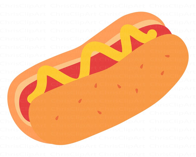 Hot Dog Silhouette Hot Dog Cut File Hot Dog Cricut Hot Dog Svg Hot Dog Vector Hot Dog Clipart Cookout Svg Dxf Eps Png Jpg Clip Art Art Collectibles
