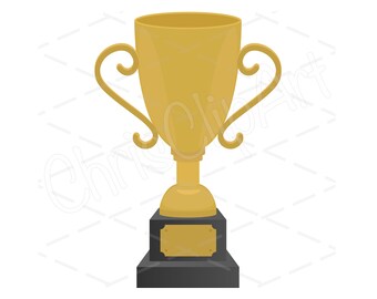 Gold Trophy SVG PNG JPG - Trophy Clipart - Award Cricut - Trophy Vector - Trophy Graphic - Printable Trophy - Trophy Sublimation