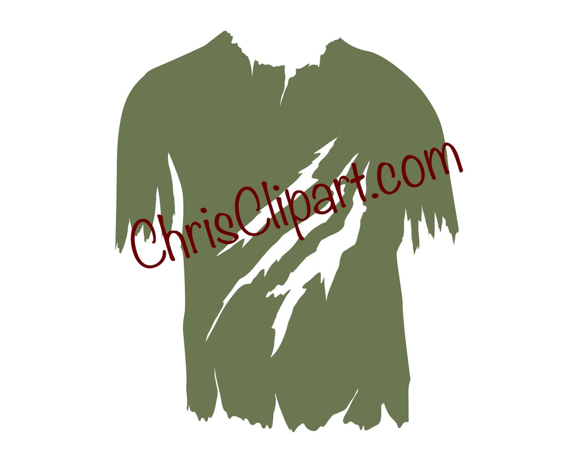 Zombie Shirt Svg Ripped Shirt Png Zombie Svg Zombie Etsy