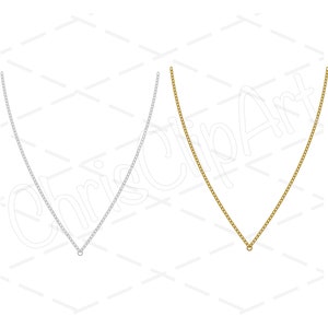 Puede incluir: Dos collares, uno plateado y otro dorado, se muestran en forma de V. Ambos collares están hechos de un diseño de cadena de eslabones.
