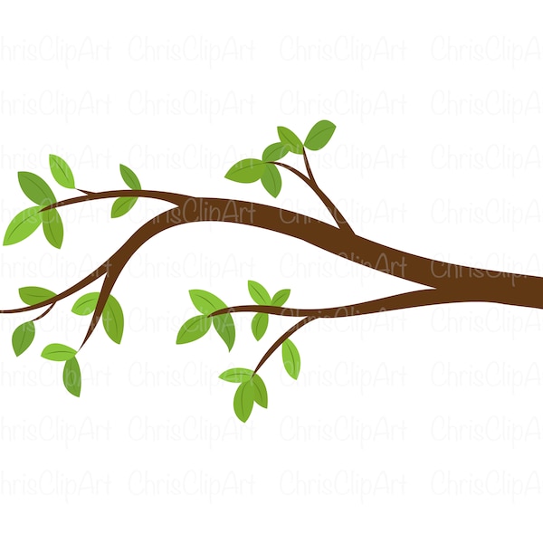 Tree Branch SVG PNG JPG - Branch Clipart for Cricut and Sublimation - Printable Nature Graphic - Instant Download