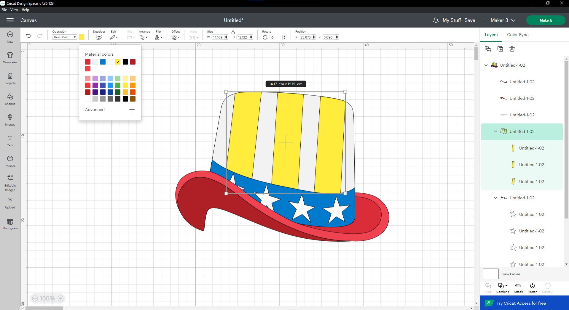 Uncle Sam Hat Clipart – Patriotic 4th of July Design (digital Download ...
