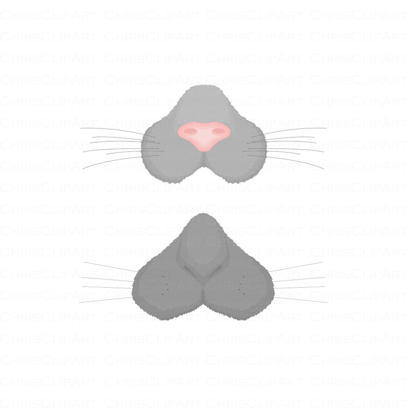 BUNNY NOSE svg Easter Bunny Svg Clipart Bundle Rabbit Nose Svg