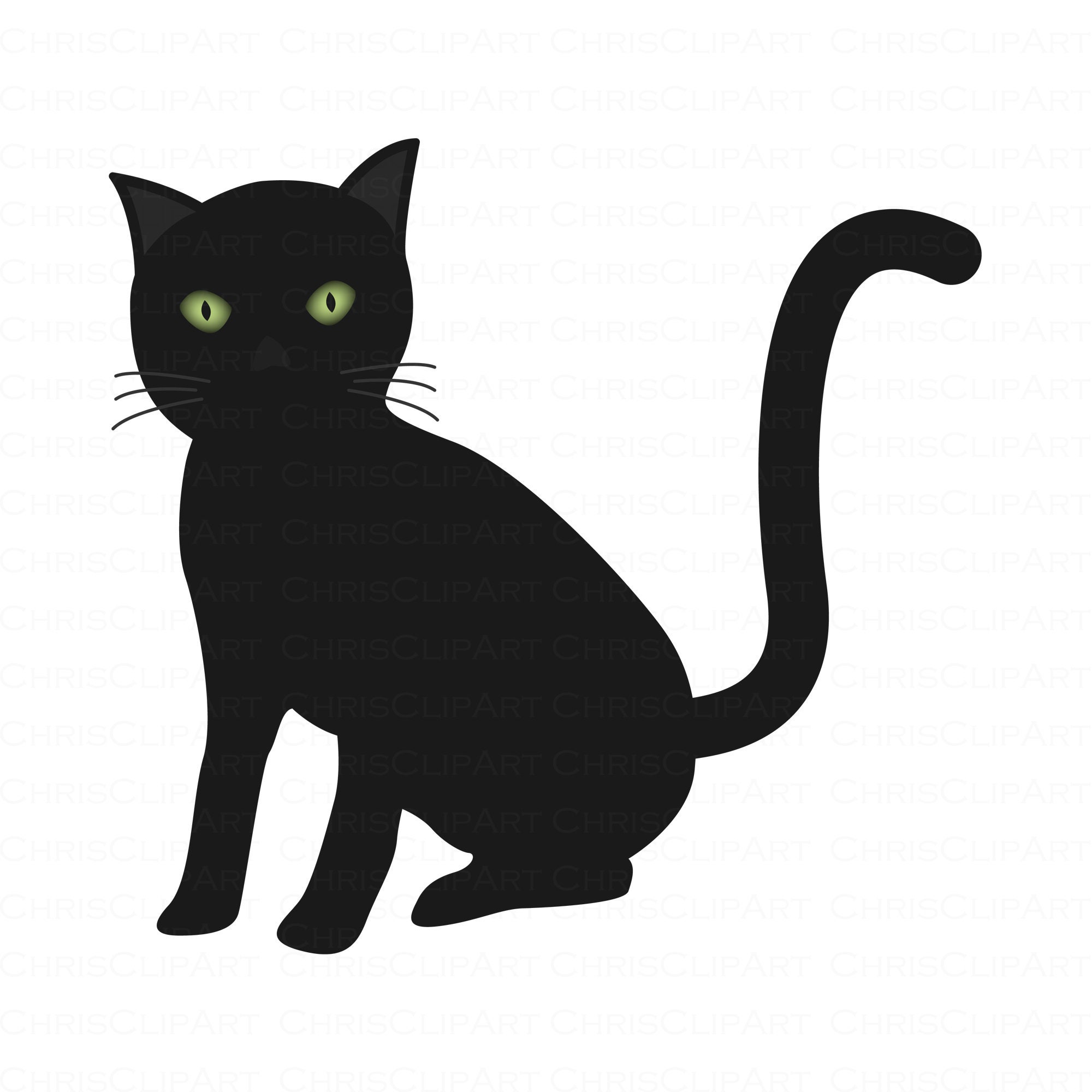 ZWARTE clipart zwarte kat kat png kat clipart - Etsy België