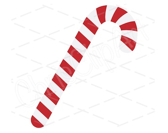 キャンディケーンのクリップアート – クリスマスグラフィック、ホリデーデコレーション (SVG、PNG、JPG)
