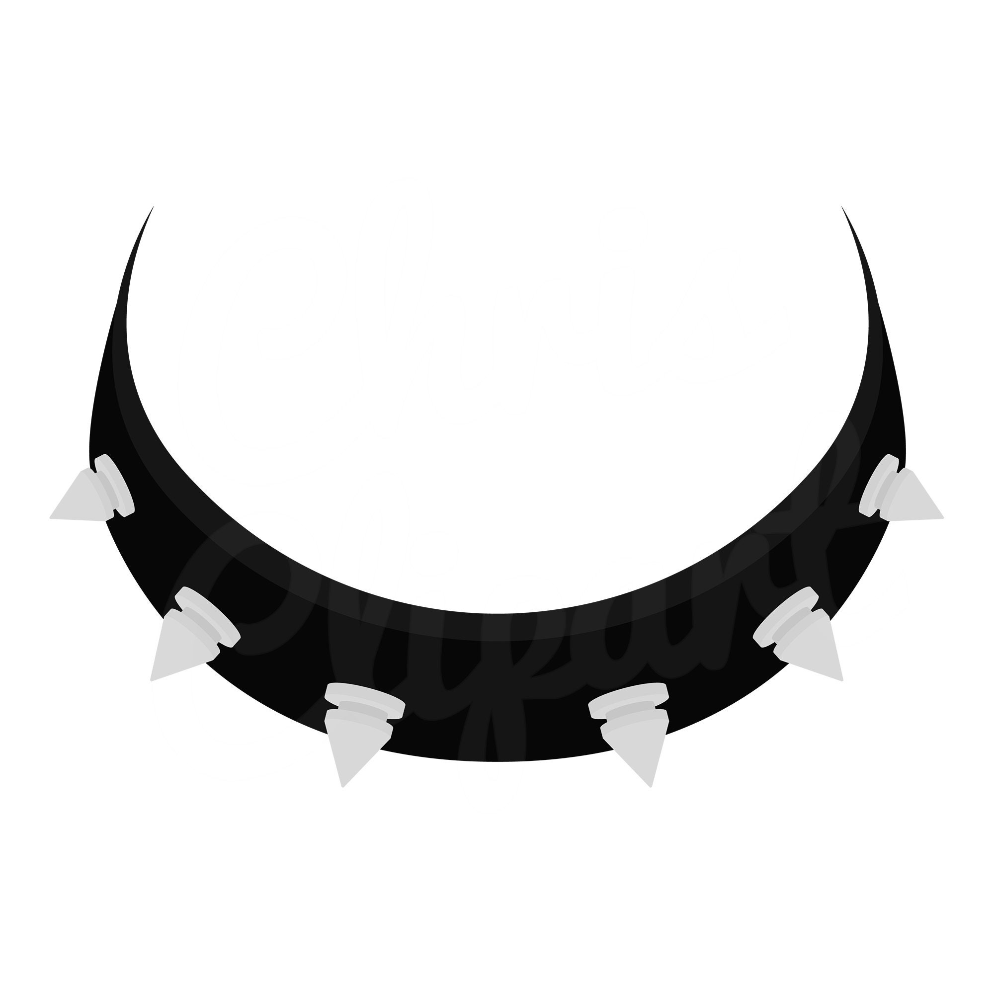 Spiked Dog Collar Svg Dog Collar Svg Dog Collar Clipart Dog Etsy Canada